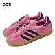 adidas 休閒鞋 Gazelle Indoor W 女鞋 粉 黑 麂皮 膠底 低筒 復古 愛迪達 IE7002 product thumbnail 1