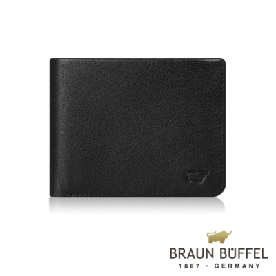 BRAUN BUFFEL - DELOS-R提洛斯R系列8卡皮夾 - 時尚黑