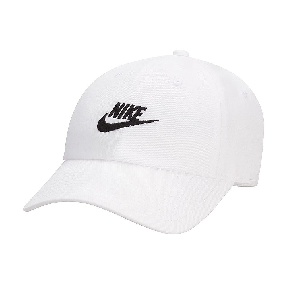 NIKE 帽子 棒球帽 運動帽 遮陽帽 U NK CLUB CAP U CB FUT WSH L 白 FB5368-100
