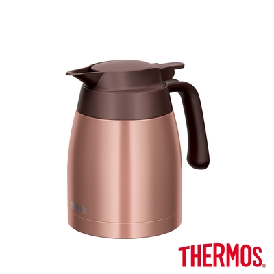 THERMOS 膳魔師 不鏽鋼按壓式真空保溫壼1000ml-古銅色(TTB-1000-BZ)