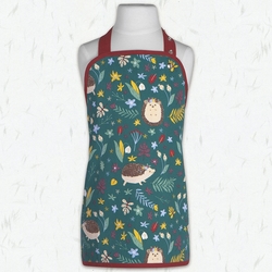 《DANICA》Jubilee兒童圍裙(刺蝟小花園) | 親子圍裙 畫畫衣 烘焙圍裙