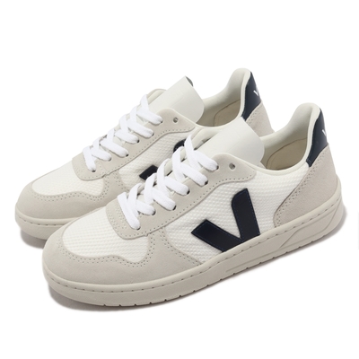 Veja 休閒鞋 V-10 B-Mesh 女鞋 白 米灰 艾瑪華森同款 斜V 經典 低筒 法國 VX0101380A