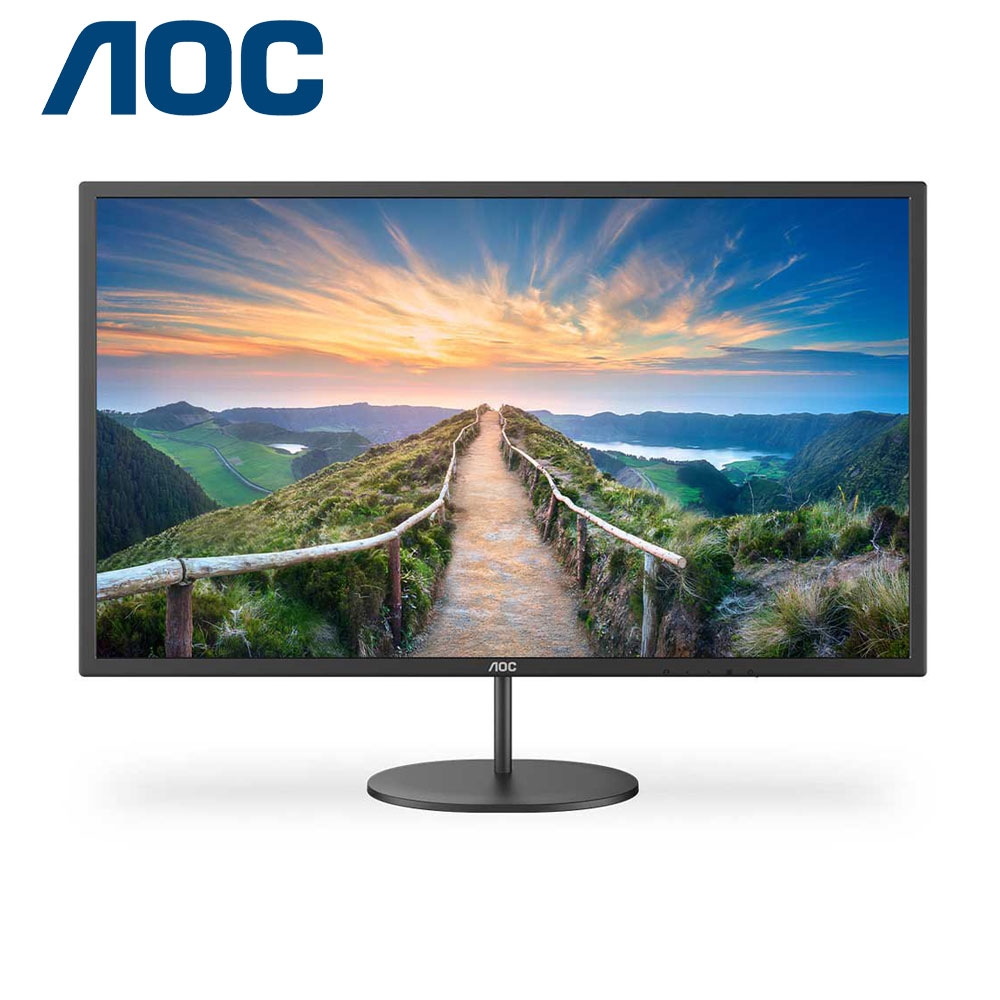 AOC 32型 Q32V4(黑) 節能護眼 液晶顯示器