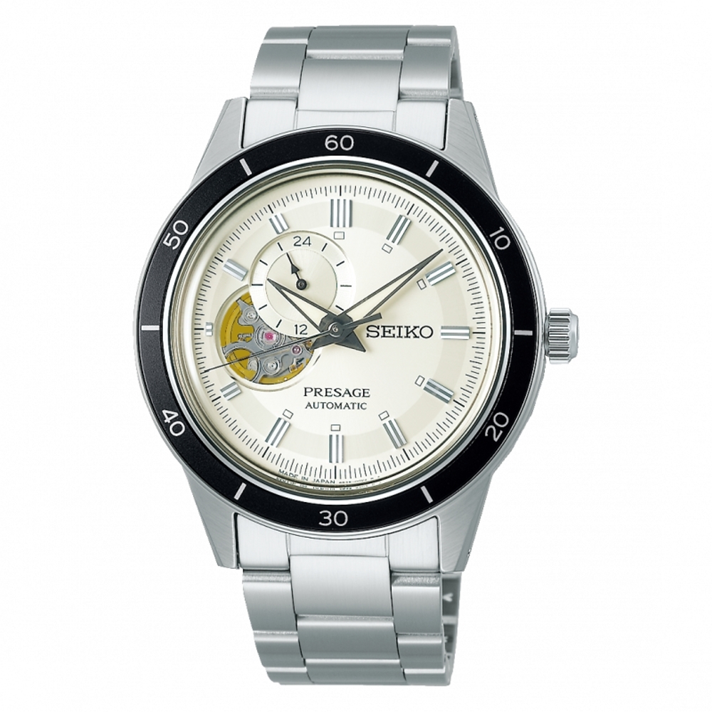 SEIKO PRESAGE Style60’s系列開芯鏤空機械腕錶4R39-00Z0S(SSA423J1)