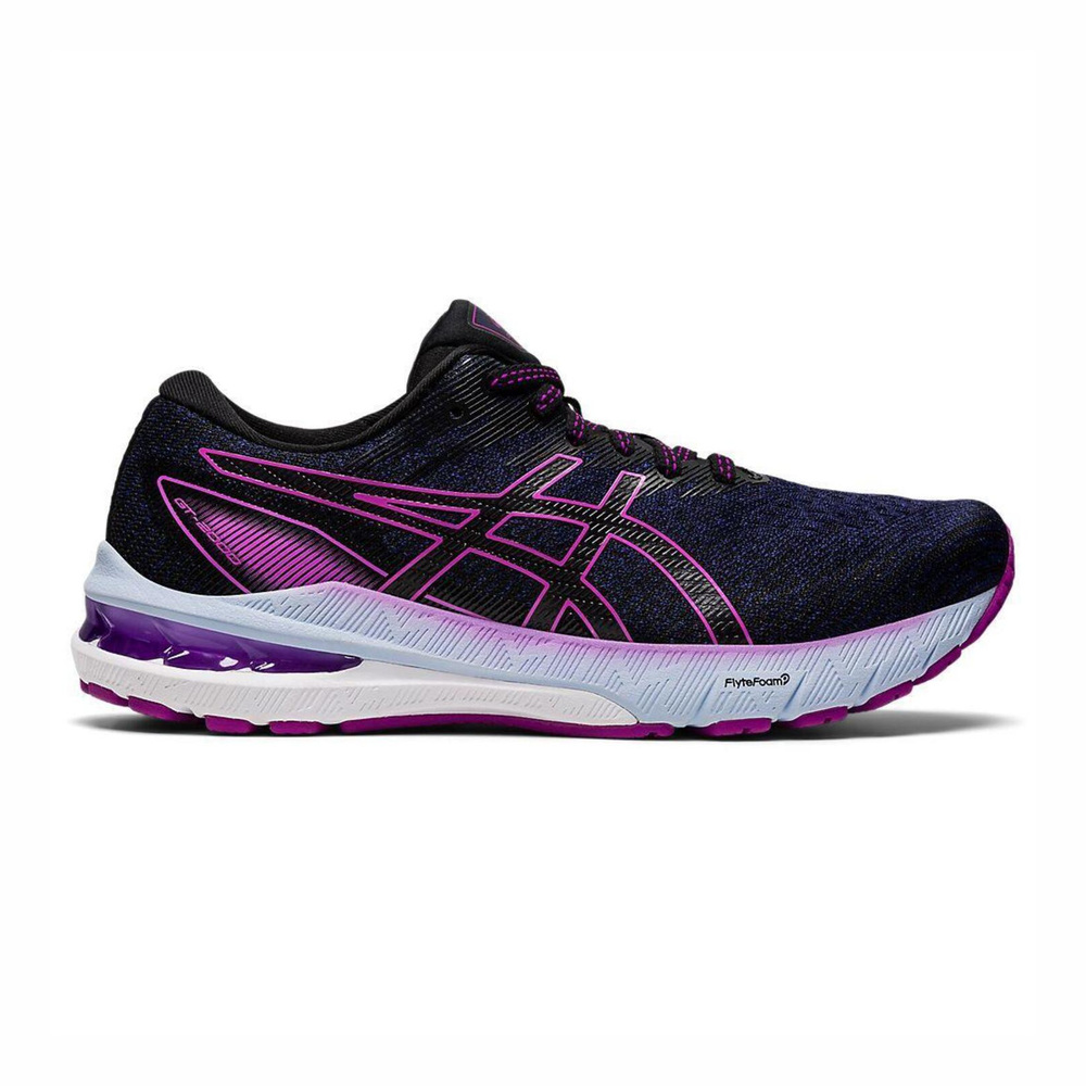Asics GT-2000 10 D [1012B044-404] 女 慢跑鞋 運動 訓練 寬楦 路跑 支撐 深藍 紫