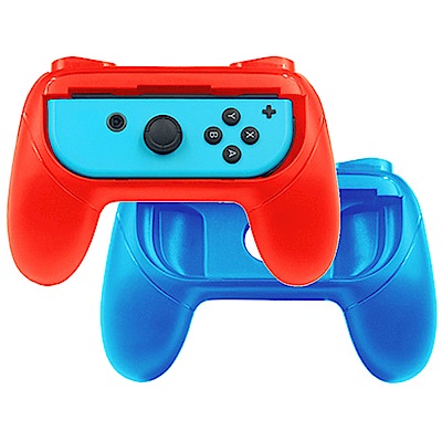 Nintendo任天堂Switch專用 Joy-Con控制器手把握套 (紅/藍)