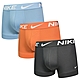 Nike Dri-FIT Essential Micro 速乾貼身平口褲/四角褲 NIKE內褲-天藍、橘、深灰 三入組 product thumbnail 1