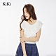 【KiKi】一字領造型蕾絲-上衣(二色) product thumbnail 1