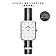 Daniel Wellington DW 手錶 Quadro 20X26 雙色黑灰織紋錶-白錶盤 矢吹奈子 聯名限定款 DW00100676 product thumbnail 1