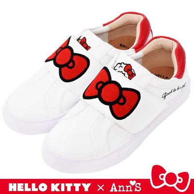 hello kitty x ann’s美式漢堡爆米花-蝴蝶結魔鬼氈躲貓貓球鞋