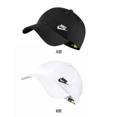 NIKE 帽子棒球帽 老帽 遮陽帽 黑 白 2色