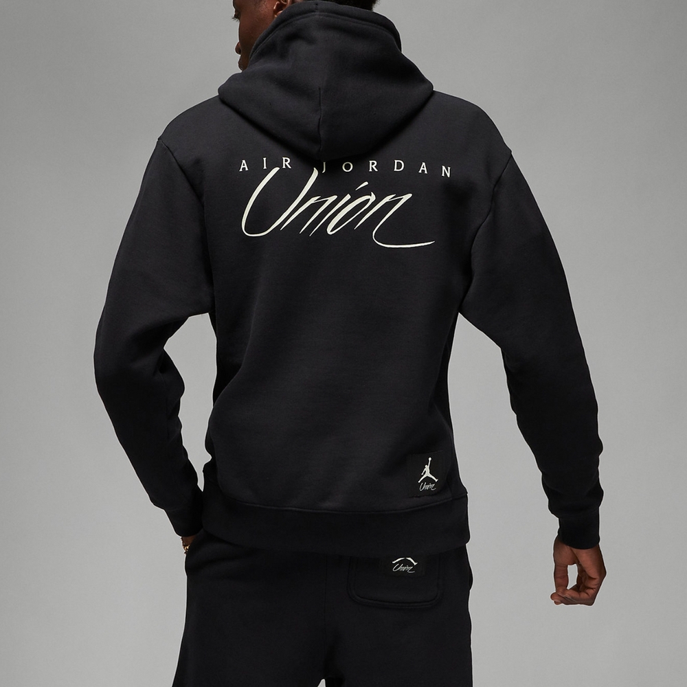 Nike 帽T Jordan x Union Hoodie 男款黑連帽上衣喬丹聯名DV7335-010