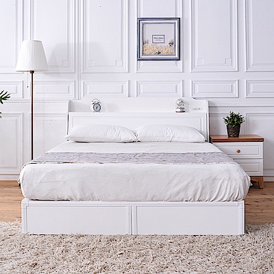 時尚屋 北歐生活床箱型5尺雙人床(不含床頭櫃-床墊)