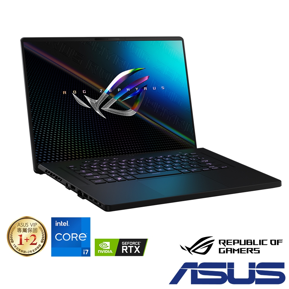 ASUS ROG GU603ZM 16吋電競筆電 (i7-12700H/RTX3060/24G/512G+1TB SSD/Zephyrus M16/無盡黑/特仕版)