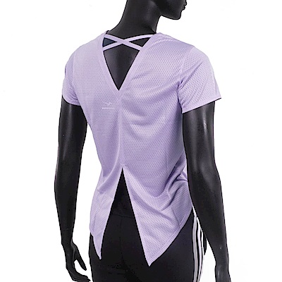 Mizuno [J2TAA20568] 女 短袖 上衣 T恤 運動 慢跑 路跑 吸汗 速乾 反光 透氣 美津濃 薫衣紫