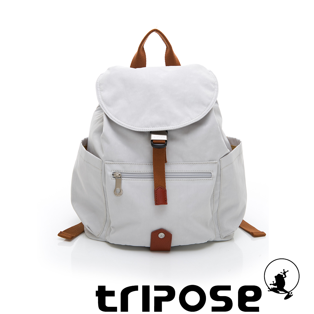 tripose MEMENTO系列微皺尼龍經典輕量後背包(小)貴族灰