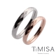 TiMISA《格緻真愛(細版原色+玫瑰金)》純鈦對戒 product thumbnail 1