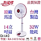 友情14吋立扇電扇桌立扇/2入組KA-1415 product thumbnail 1