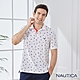 Nautica 男裝 滿版吸濕排汗帆船圖騰短袖POLO衫-白色 product thumbnail 1