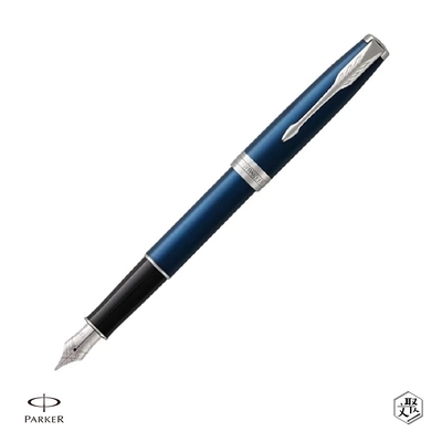 PARKER 派克 卓爾系列 海洋藍白夾 F尖 鋼筆 免費刻字 （原廠正貨）