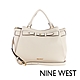 NINE WEST ARIA 皮革綁結造型手提/斜背托特包-奶油白(124706) product thumbnail 1