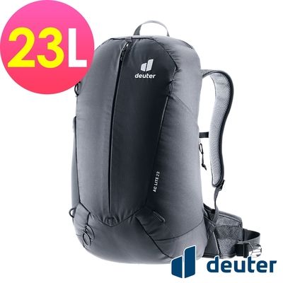 【deuter 德國】AC LITE 23L網架直立式透氣背包3420324黑/單攻登山包/健行包/戶外休閒包*