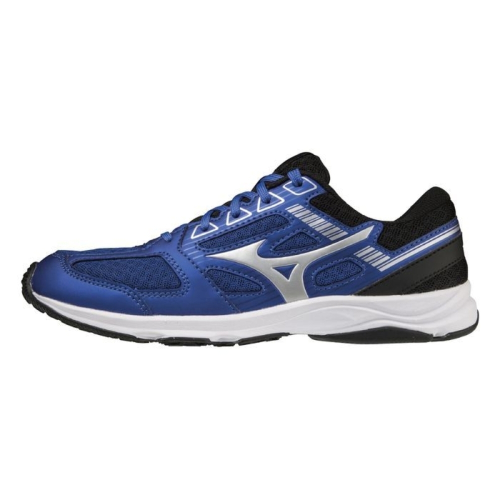 Mizuno Speed Studs 3 [K1GC223902] 大童 慢跑鞋 運動 訓練 路跑 耐磨 美津濃 藍白銀