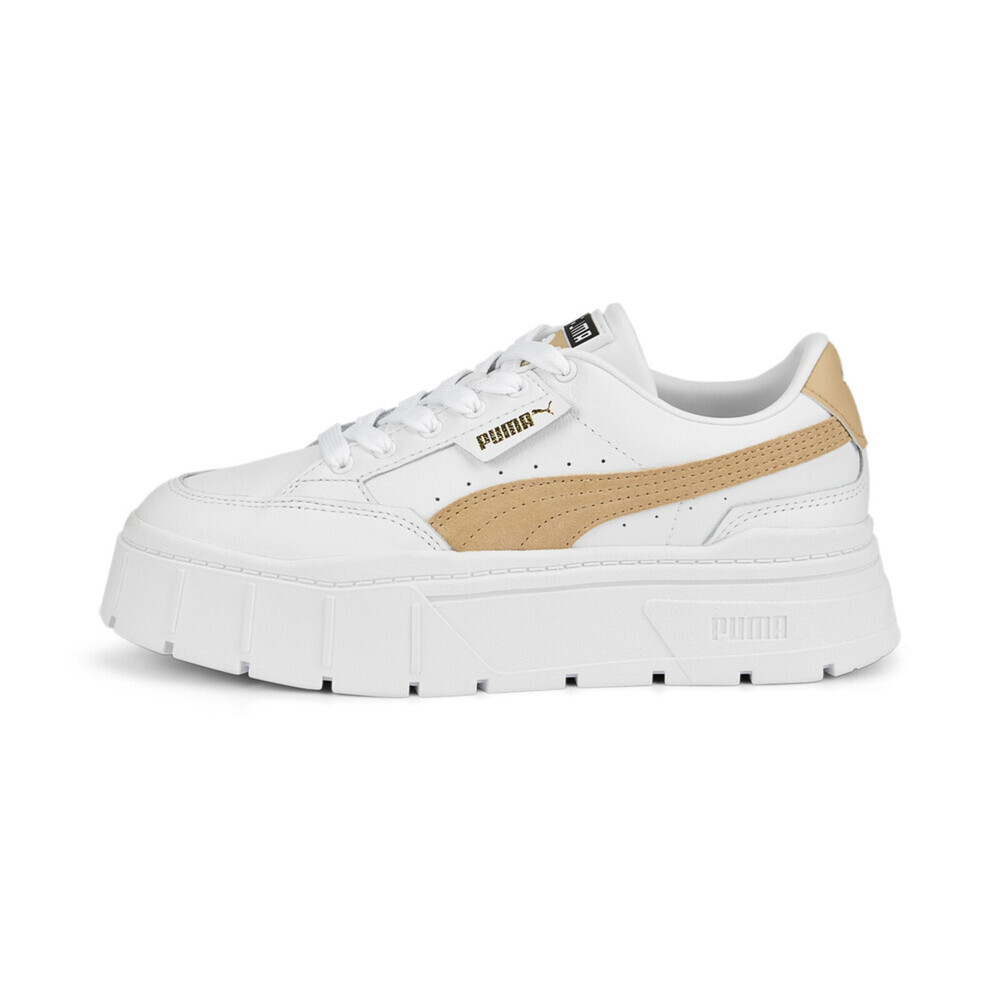 Puma Mayze Stack Wns [384363-03] 女休閒鞋運動流行厚底鋸齒鞋雪糕鞋