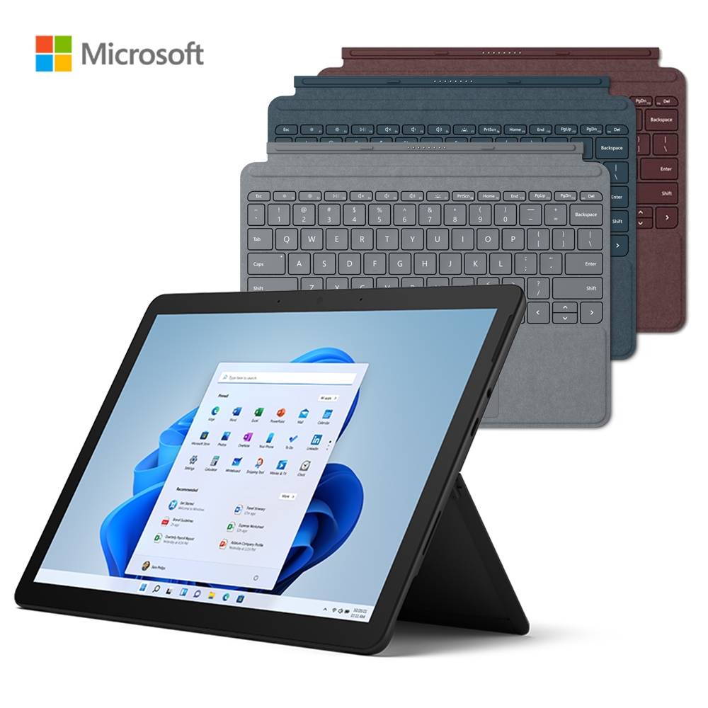 微軟 Microsoft Surface Go 3 10.5吋(6500Y/8G/128G)黑色+多彩鍵盤組(不含手寫筆、滑鼠)