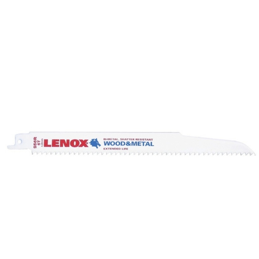 (5片裝)狼牌 LENOX 956R 長度 9" 齒數 6T 金屬軍刀鋸片 適用 木材+崁釘切割