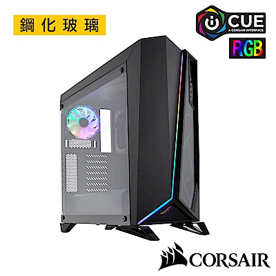 CORSAIR海盜船 CARBIDE SERIES? OMEGA RGB 鋼化玻璃中塔