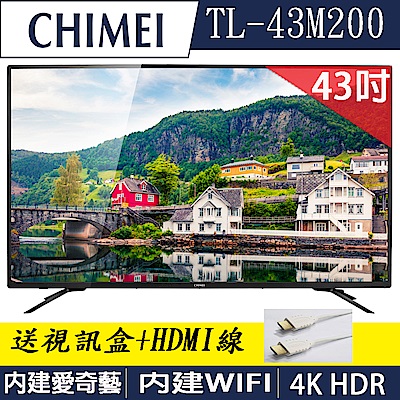 奇美CHIMEI 43吋4K HDR連網液晶顯示器 TL-43M200