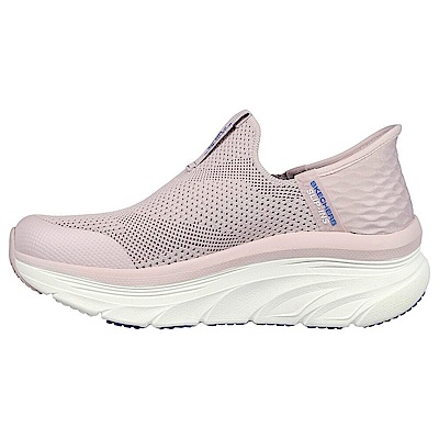 Skechers D Lux Walker [149817MVE] 女 休閒鞋 健走 厚底 套入式 避震 舒適 粉紅