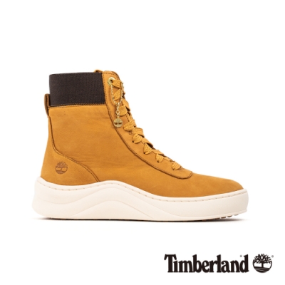 Timberland 女款小麥色磨砂革厚底高筒運動鞋|A22VP