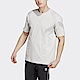 Adidas Tee [HR8595] 男 短袖 上衣 T恤 亞洲版 運動 休閒 日常 拼接 淺灰 product thumbnail 1