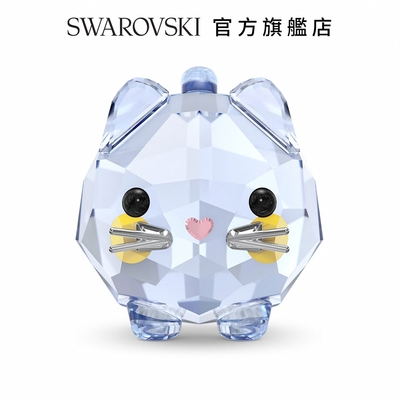 SWAROVSKI 施華洛世奇 Chubby Cats藍貓