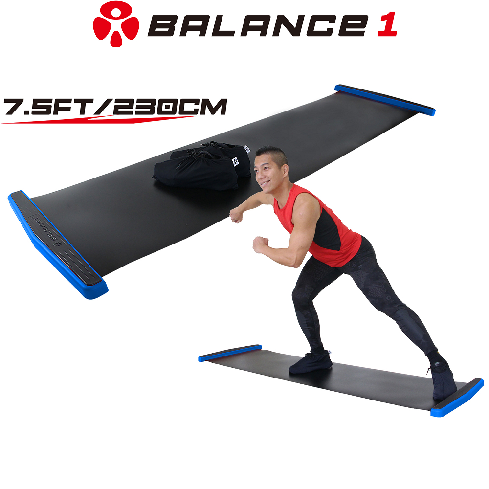 BALANCE 1 橫向核心肌群訓練滑步器 豪華版230cm 黑色