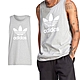 Adidas Trefoil Tank 男款 灰色 三葉草 圓領 純棉 休閒 舒適 運動 休閒 背心 IM2082 product thumbnail 1