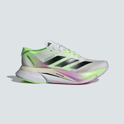 ADIDAS ADIZERO BOSTON 12 W 女慢跑鞋-白綠粉-IG3328