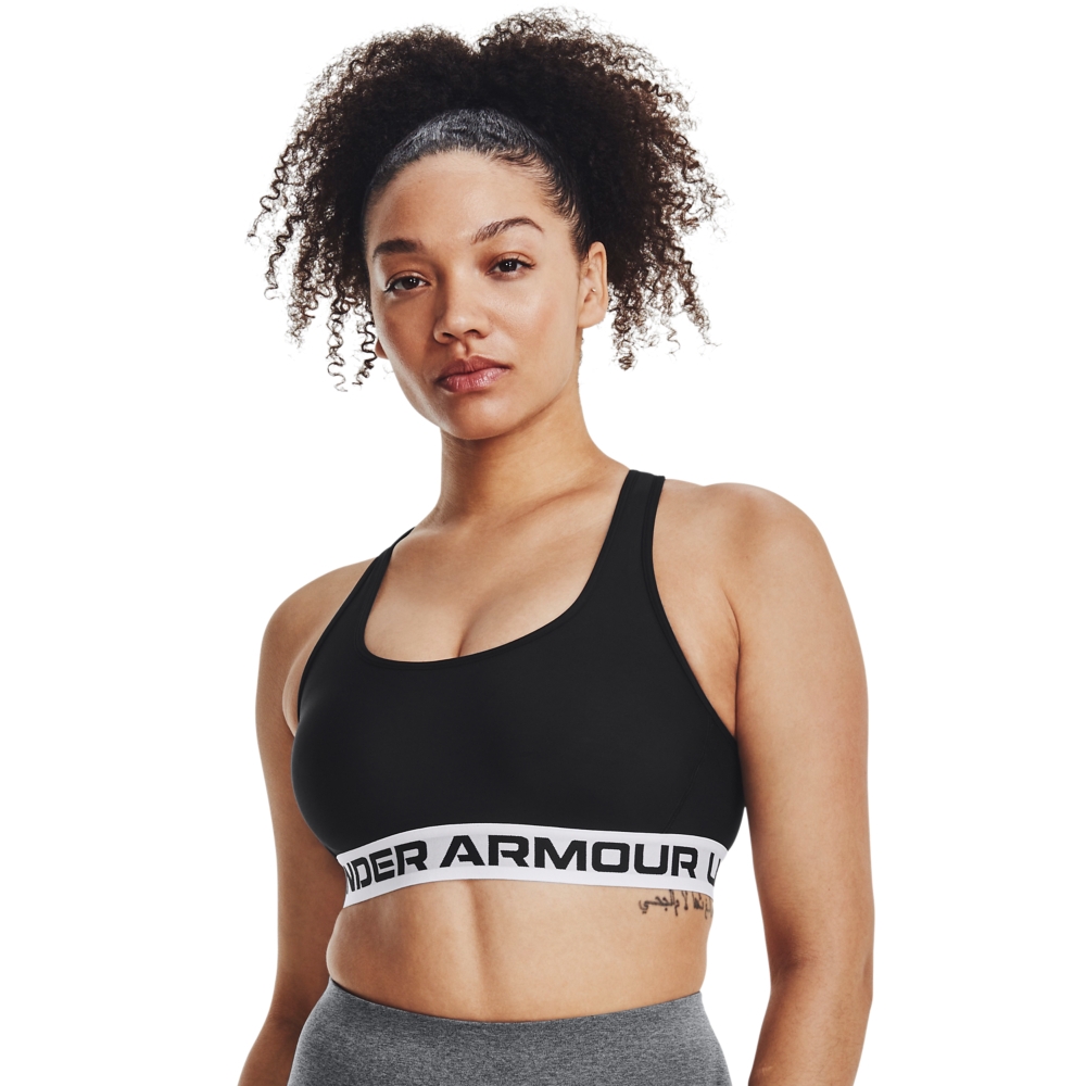 【UNDER ARMOUR】女 Crossback 中衝擊運動內衣_1376437-001