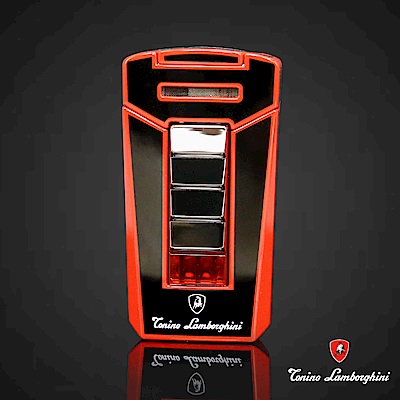 藍寶堅尼Tonino Lamborghini AERO LIGHTER 打火機(黑底紅線)