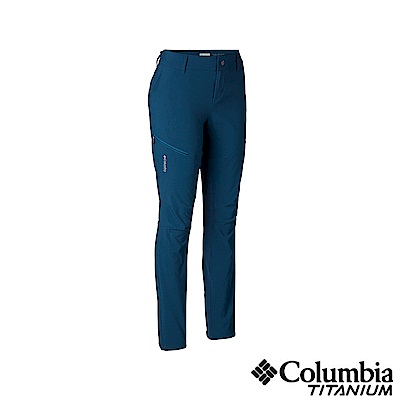 Columbia 哥倫比亞 女款-鈦UPF50防潑快排長褲-深藍 UAR19840