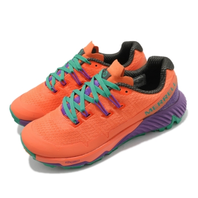 Merrell 戶外鞋 Agility Peak Flex 3 女鞋 登山 越野 耐磨 黃金大底 運動 透氣 橘 綠 ML066184