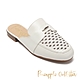 Pineapple-Outfitter-IMKE-真皮編織圓頭拖鞋-白色 product thumbnail 1