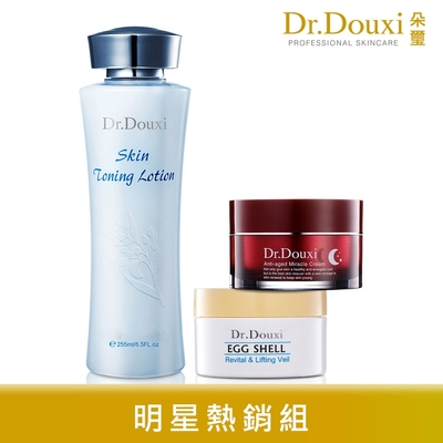 Dr.Douxi 朵璽 賦活新生卵殼膜 100g+薏沛健康機能水 255ml+凍齡熬夜奇蹟霜 50ml(團購組)