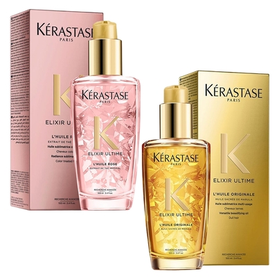 KERASTASE 花漾粉/金緻柔馭露 100ml 兩款任選-快速到貨