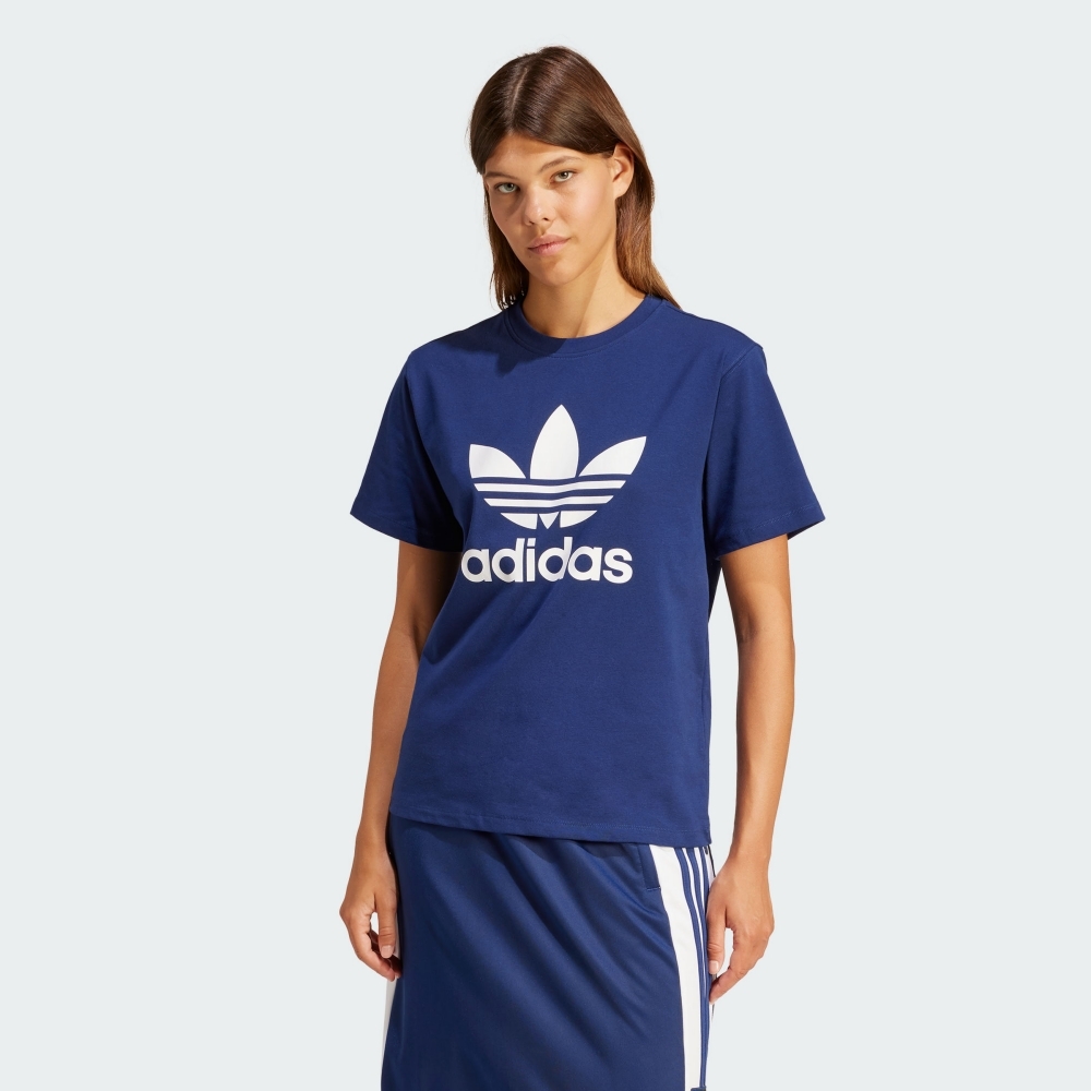 adidas 官方旗艦 LOGO 短袖上衣 女 - Originals IR9537