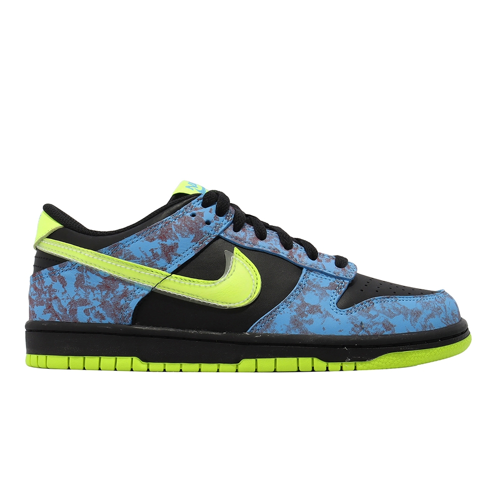 Nike 休閒鞋Dunk Low SE GS 大童鞋女鞋藍黑綠酸洗經典低筒DV1694-900