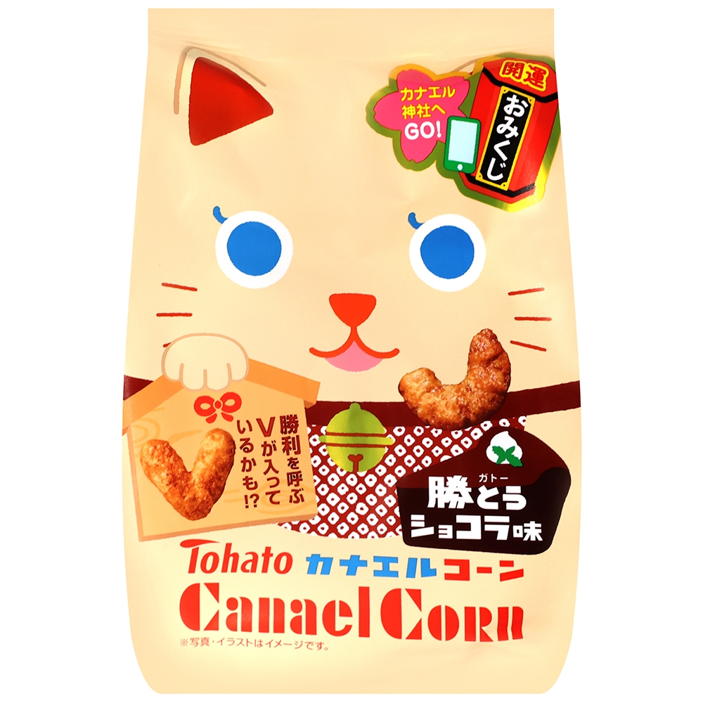 Tohato東鳩 焦糖玉米脆果可可風味[白貓] 65g