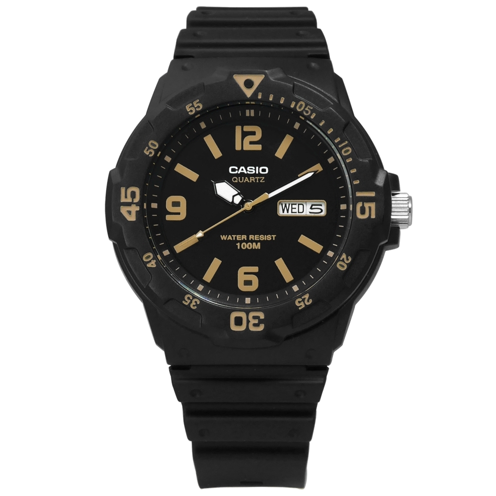 CASIO 卡西歐 前衛運動休閒 手錶 黑色 MRW-200H-1B3 43mm